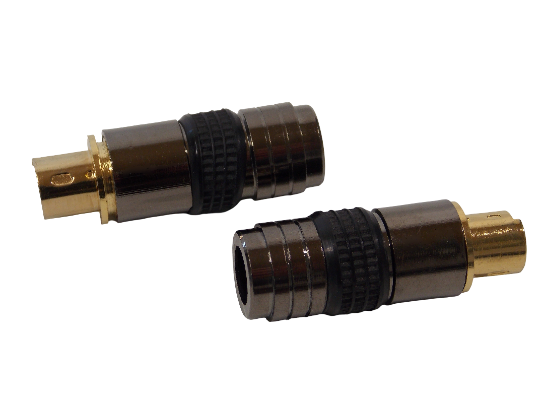 Штекер S - Video 4pin  металл / позолоченный