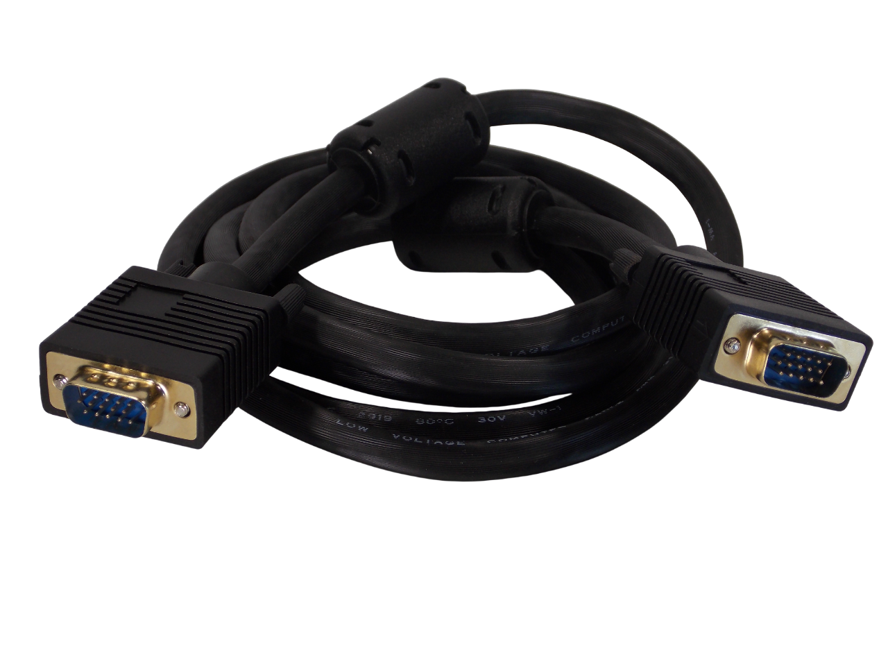 Шнур HDB 15pin на HDB 15pin / литой HQ с фильтром / 1.8 метра / черный