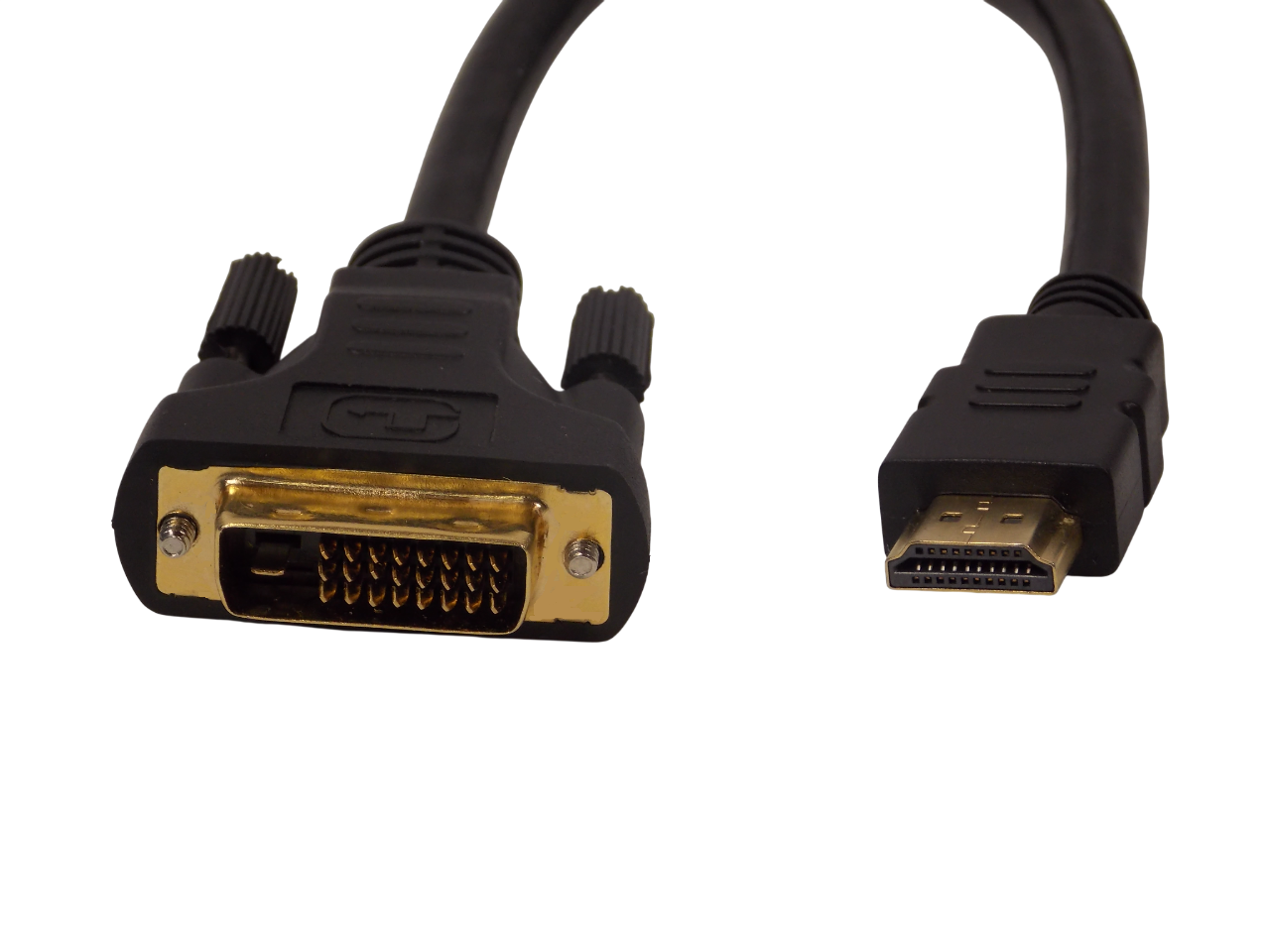 Шнур HDMI 19pin на DVI 24+1pin / 5 метров / черный