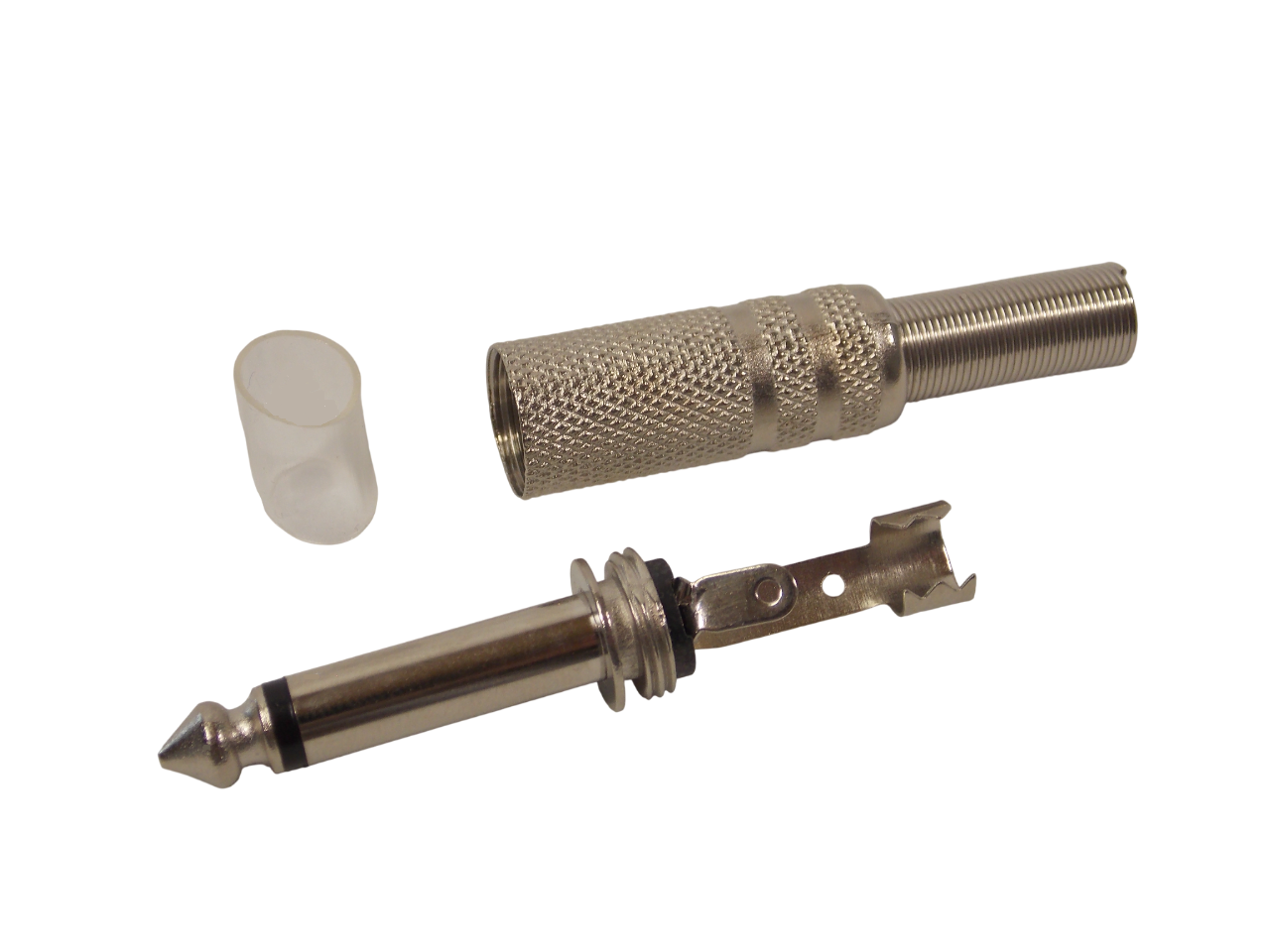 Штекер 6.3мм моно / металл 