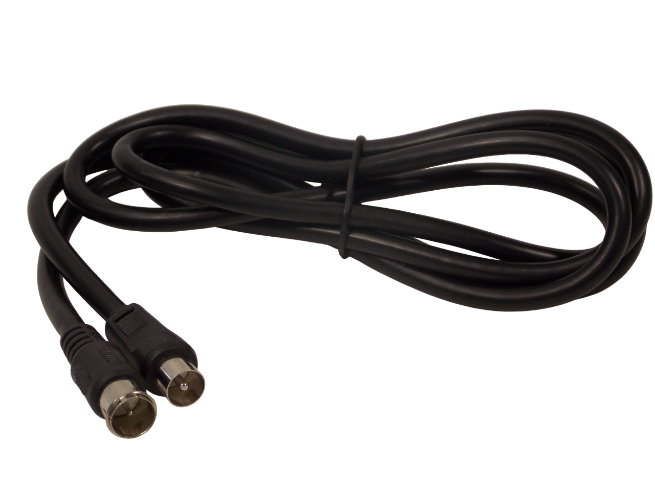 Шнур TВ штекер на F- разъем штекер / 1.5 метра / черный