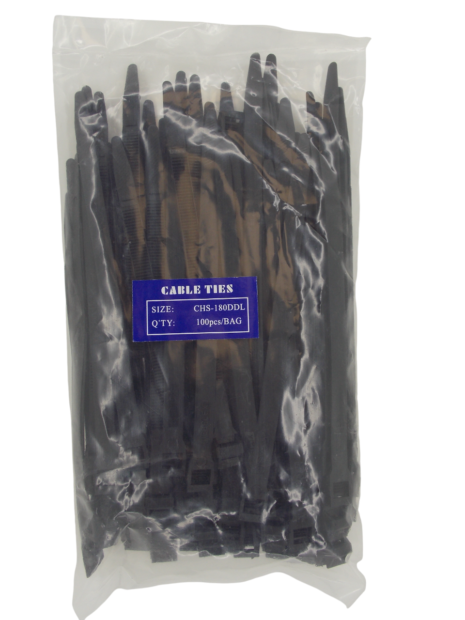 Кабельные стяжки нейлоновые  9х180мм двойной замок / 100 штук