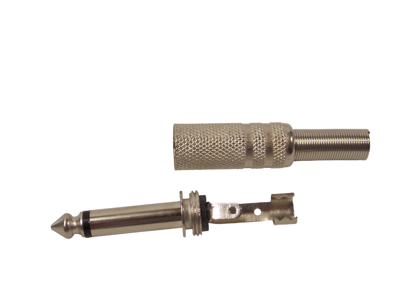 Штекер 6.3мм моно / металл 