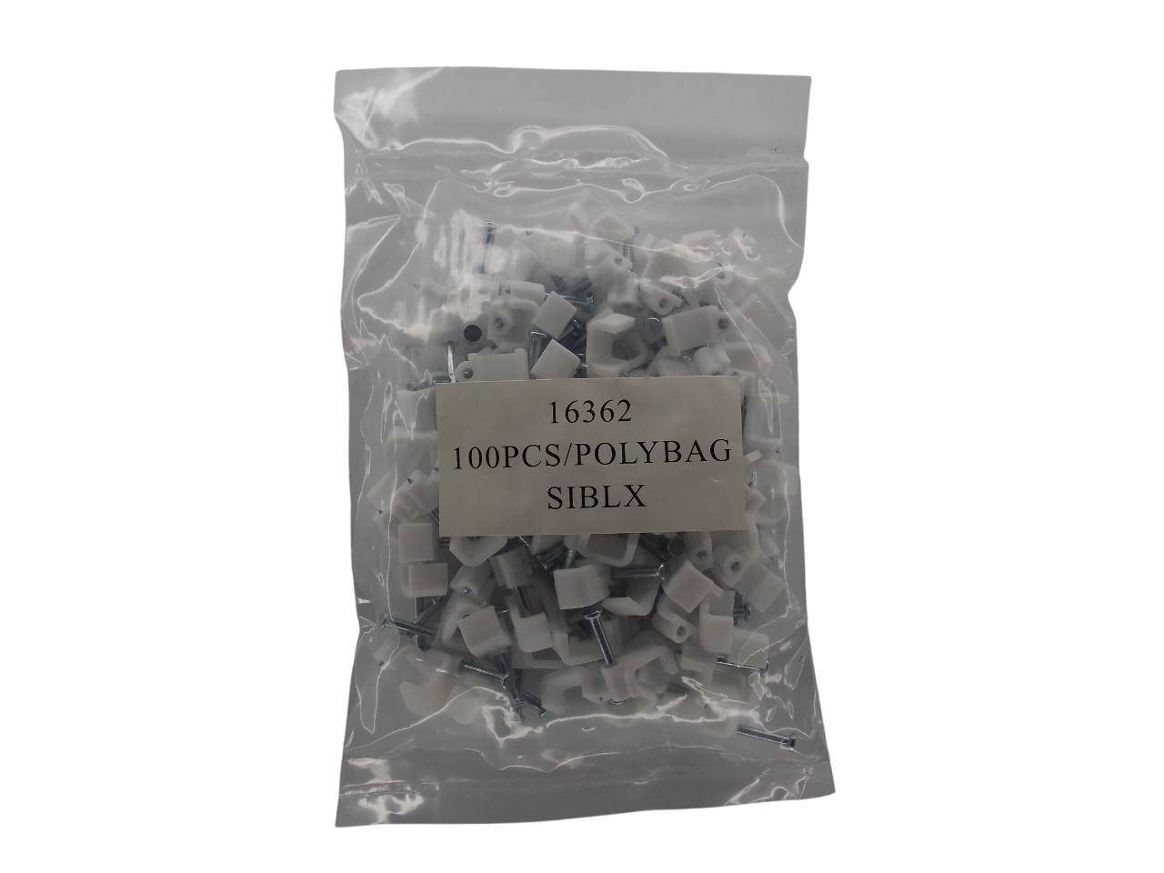 Крепёж для кабеля плоский 8мм / 100штук