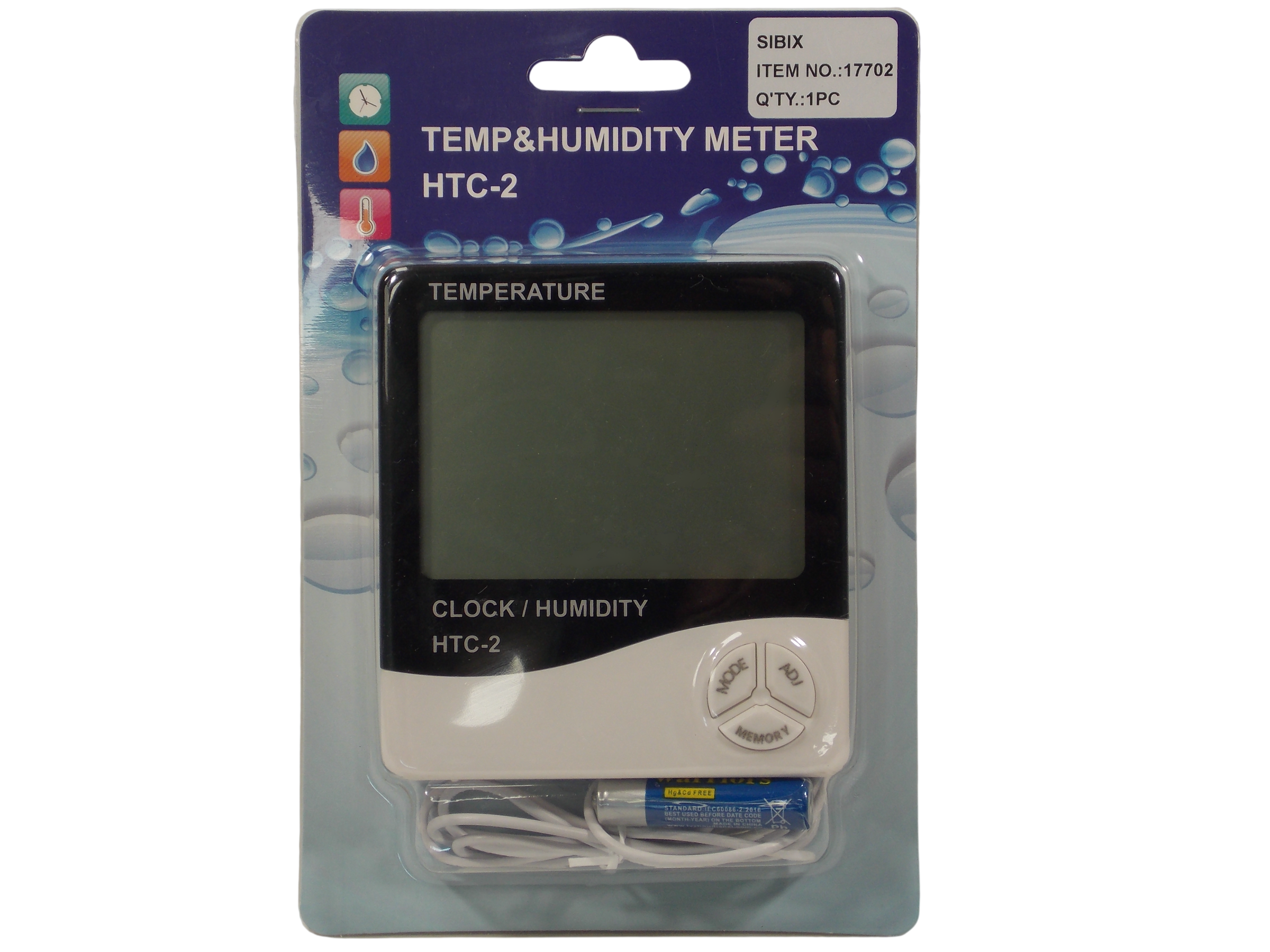 Термометр - гигрометр  HTC - 2
