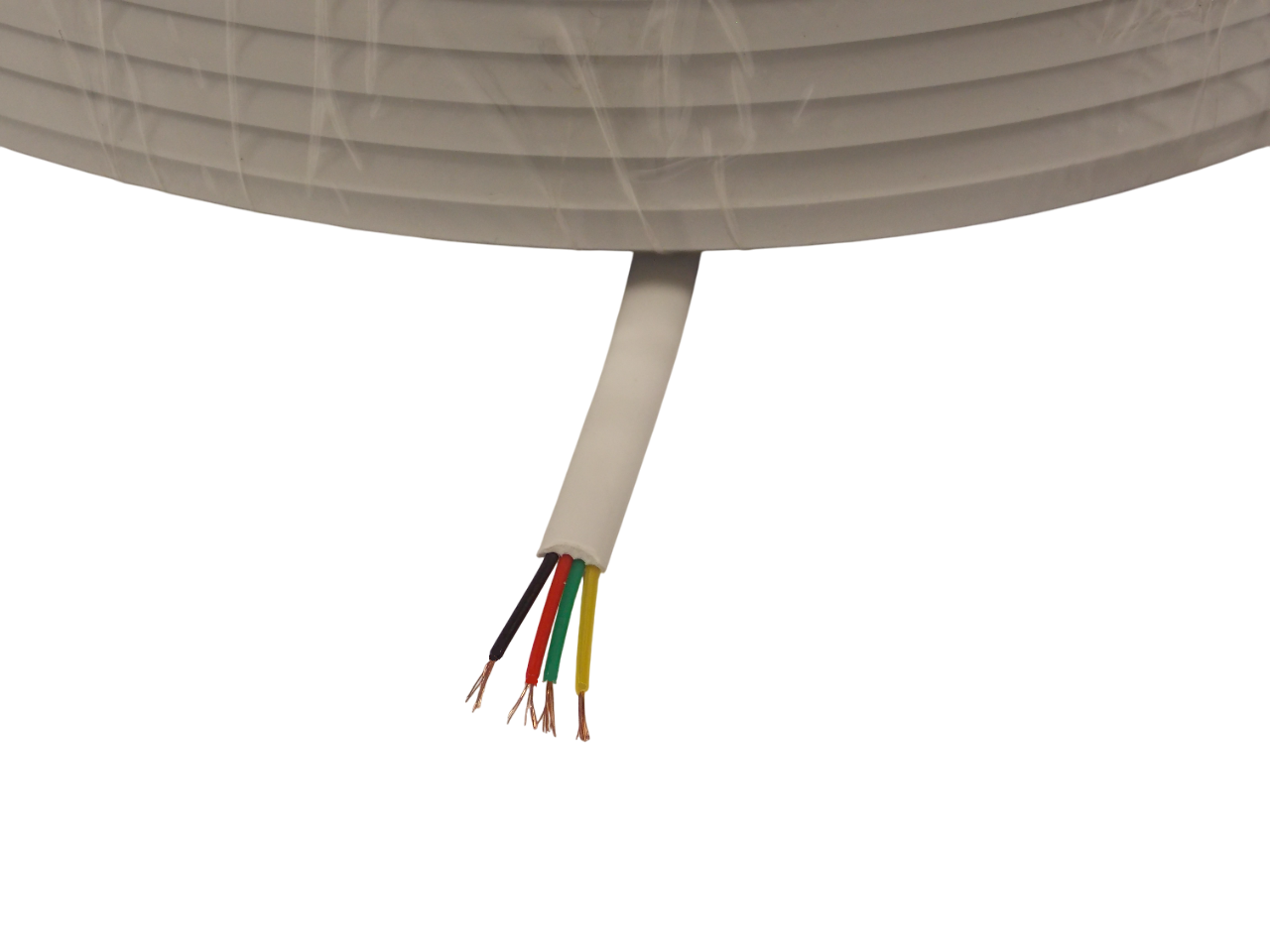 Кабель телефонный 2.4 х 4.6 мм / ССА /  белый / 100 метров