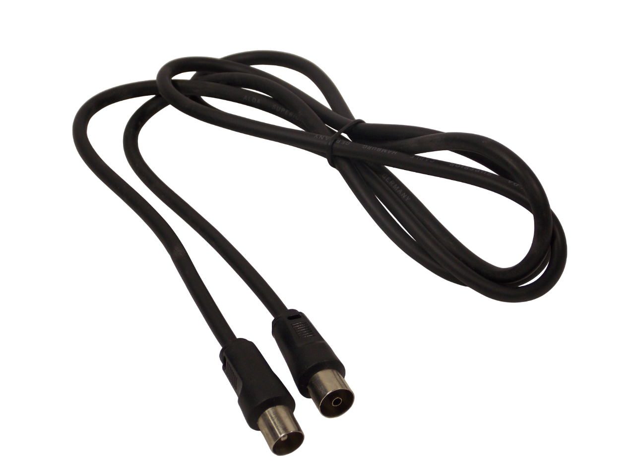 Шнур TВ разъем на - TВ гнездо / 1.5 метра / черный