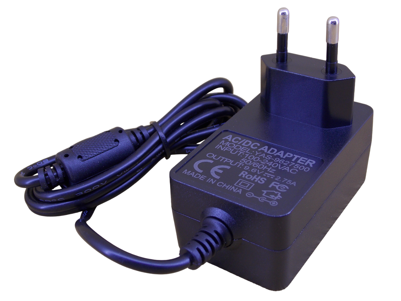 Блок питания для кассового аппарата 9.6В-2.75А размер штекера 3.5*1.35 мм