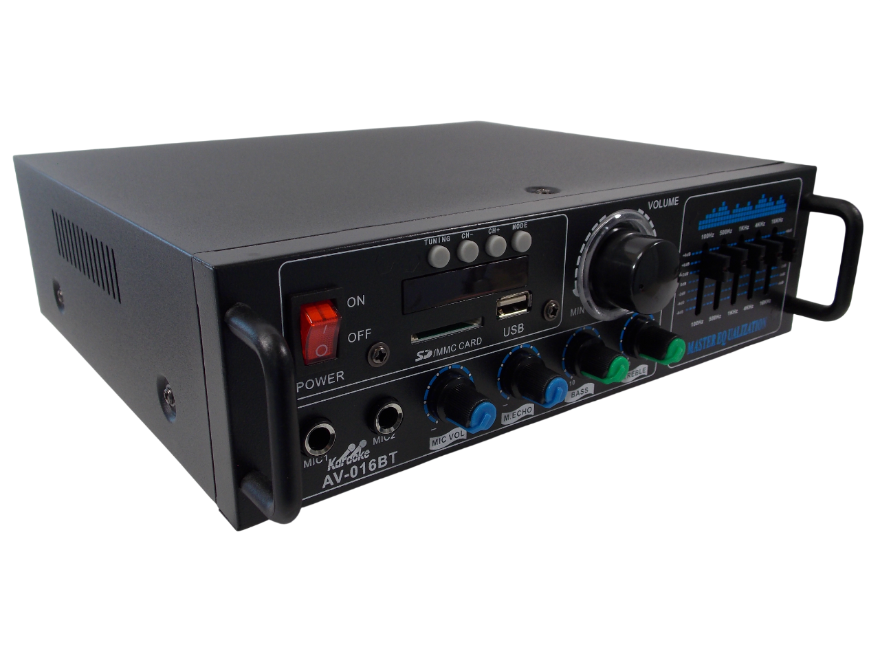 Двухканальный стерео усилитель AV - 016BT / 80Вт + 80Вт