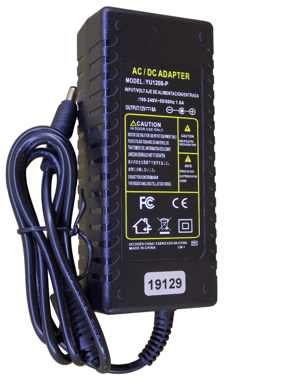 Блок питания 12В - 8A - 96Вт размер штекера 5.5*2.5мм