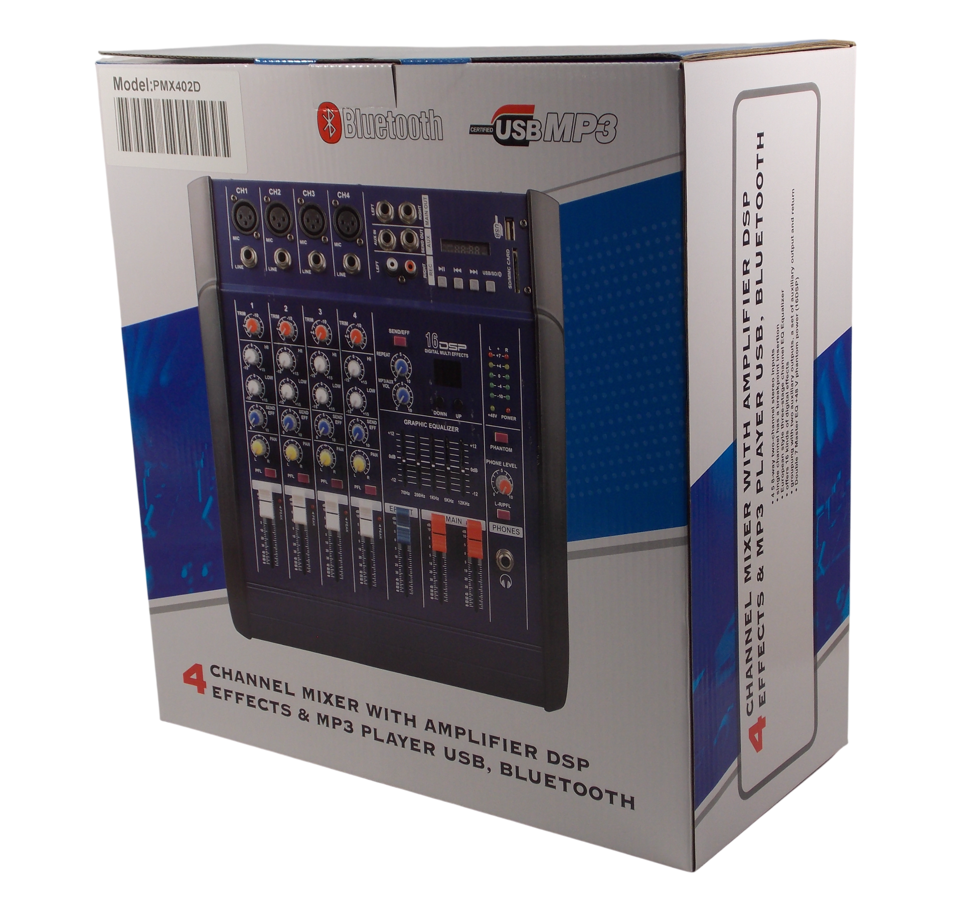 Микшер PMX402D / USB / SD    