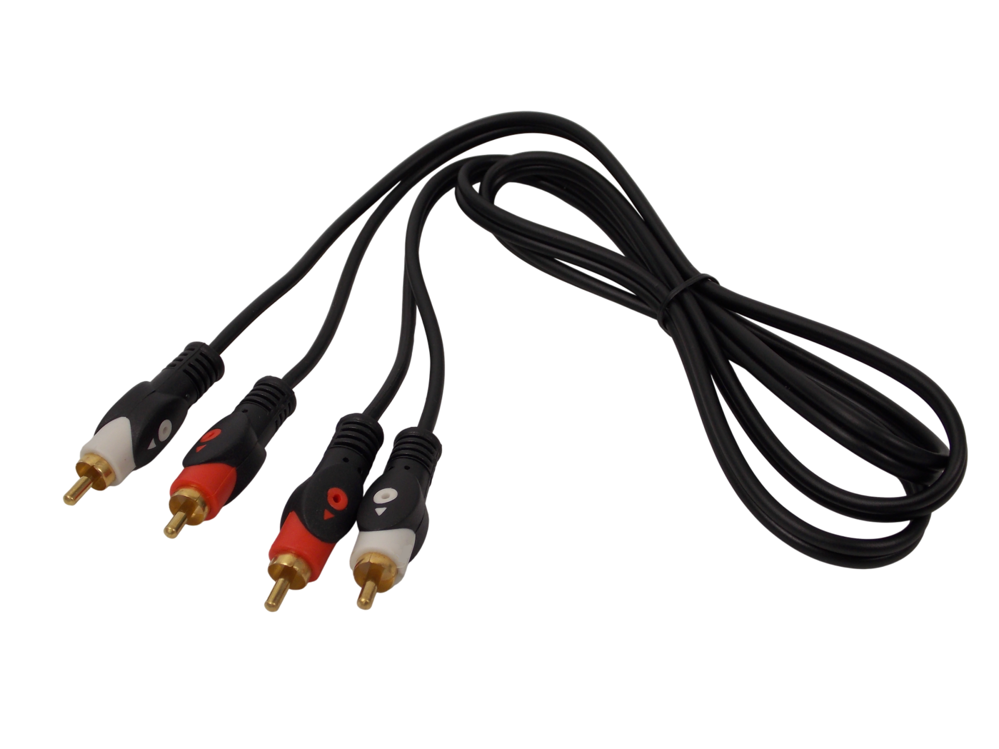 Шнур 2 х RCA на 2 x RCA / 1.5 метра / черный