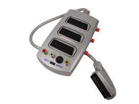 Адаптер SCART штекер - 3*SCART гнезда +3*RCA гнезда + S-Video  / IN-OUT