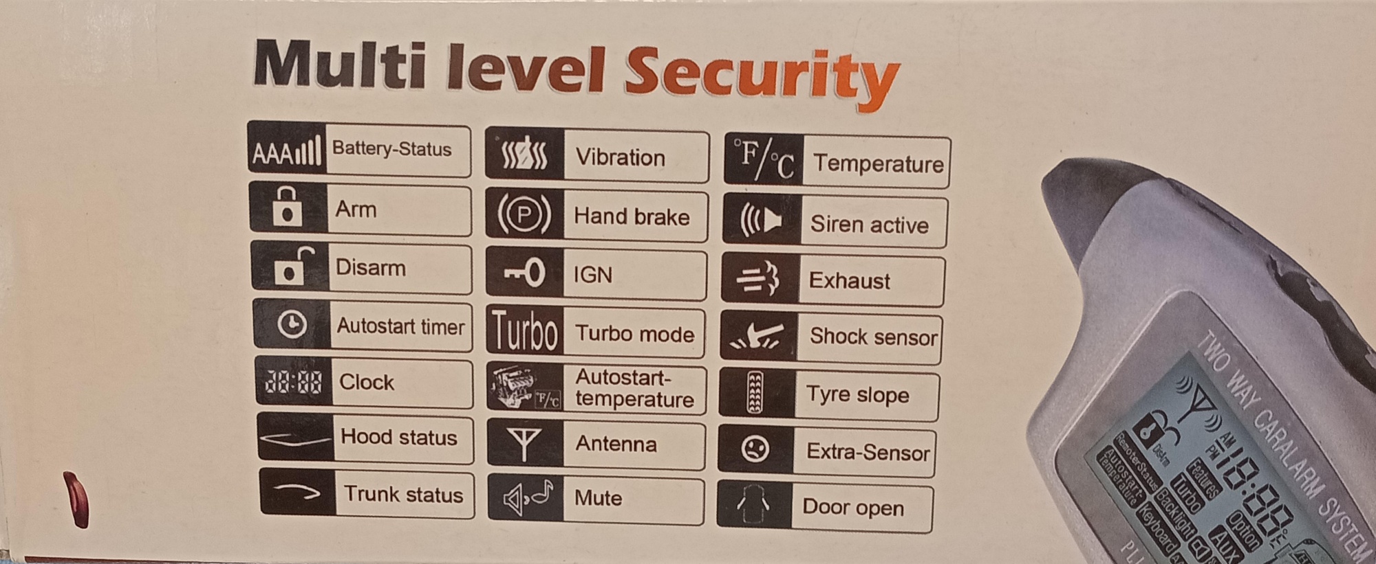 Сигнализация АВТО  CX-2300CR1+1 W/O S