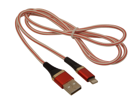 Шнур USB - A на Apple Lightning 8pin / 1 метр /  нейлоновая оплетка