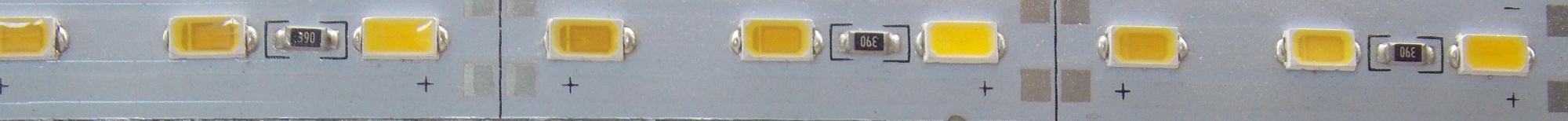 Светодиодная  линейка 12В - 72Led/m - 12Вт белая 3000К