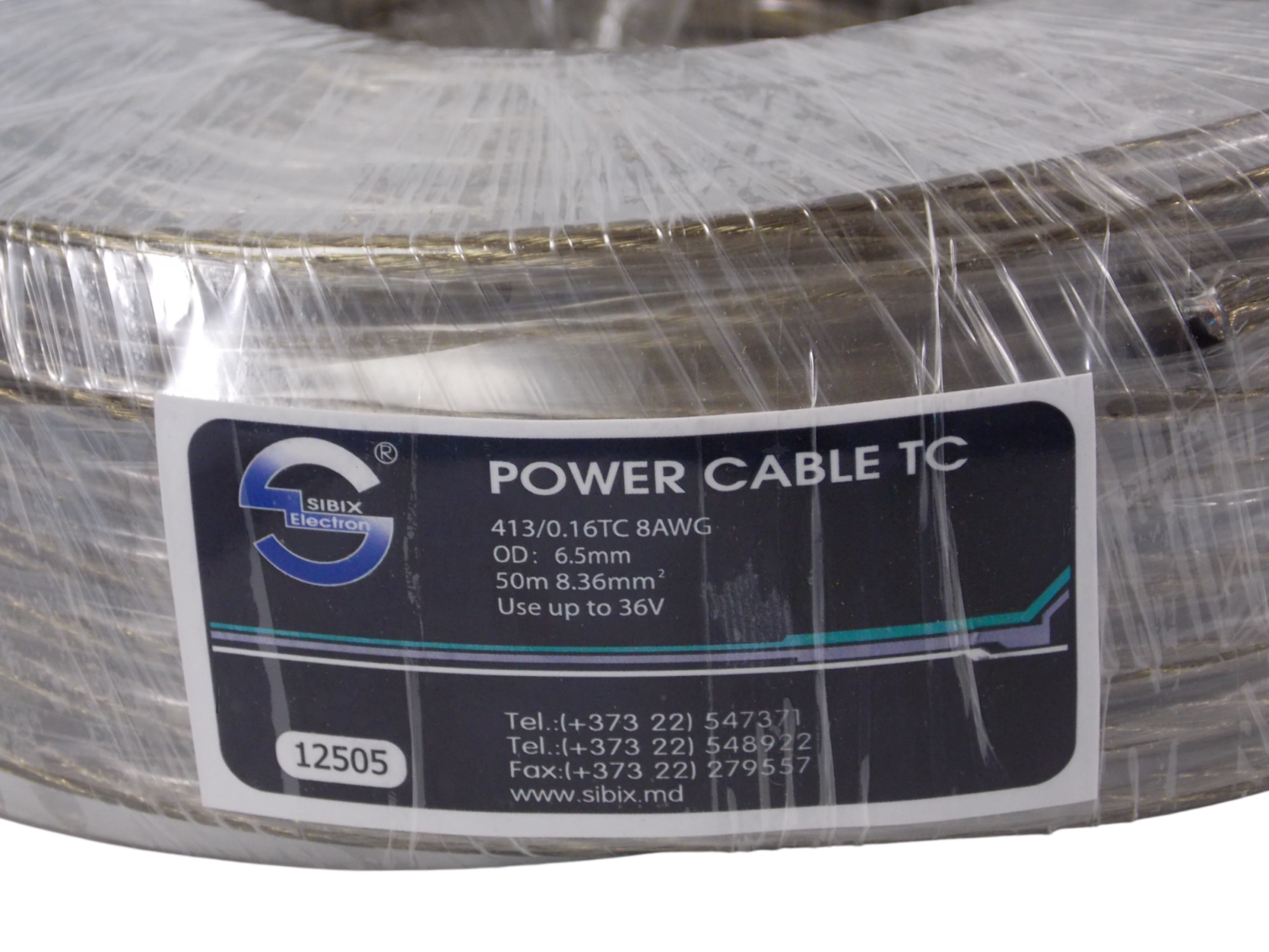 Кабель питания 413 / 0.16ТС 8AWG / 8.36 мм² / 50 метров