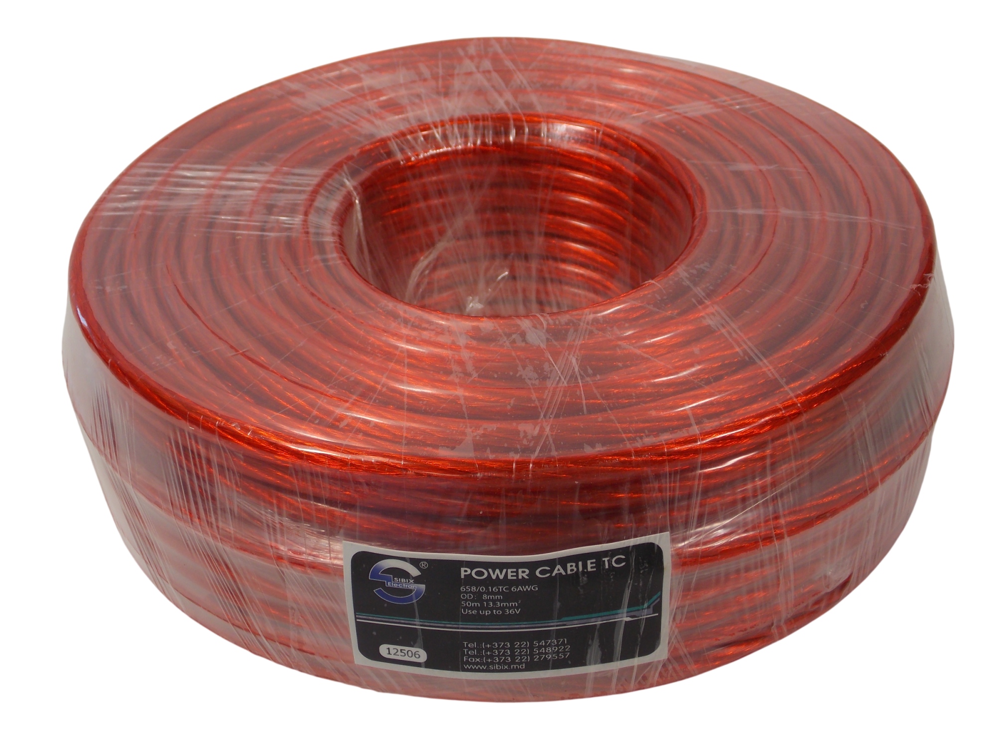 Кабель питания 658 /0.16ТС  6AWG / 13.3мм² / 50 метров