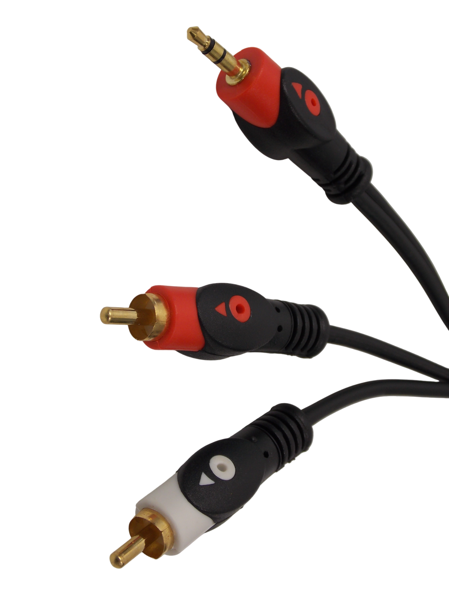 Шнур jack 3.5мм стерео  на 2 х RCA / 1.5 метра / черный 