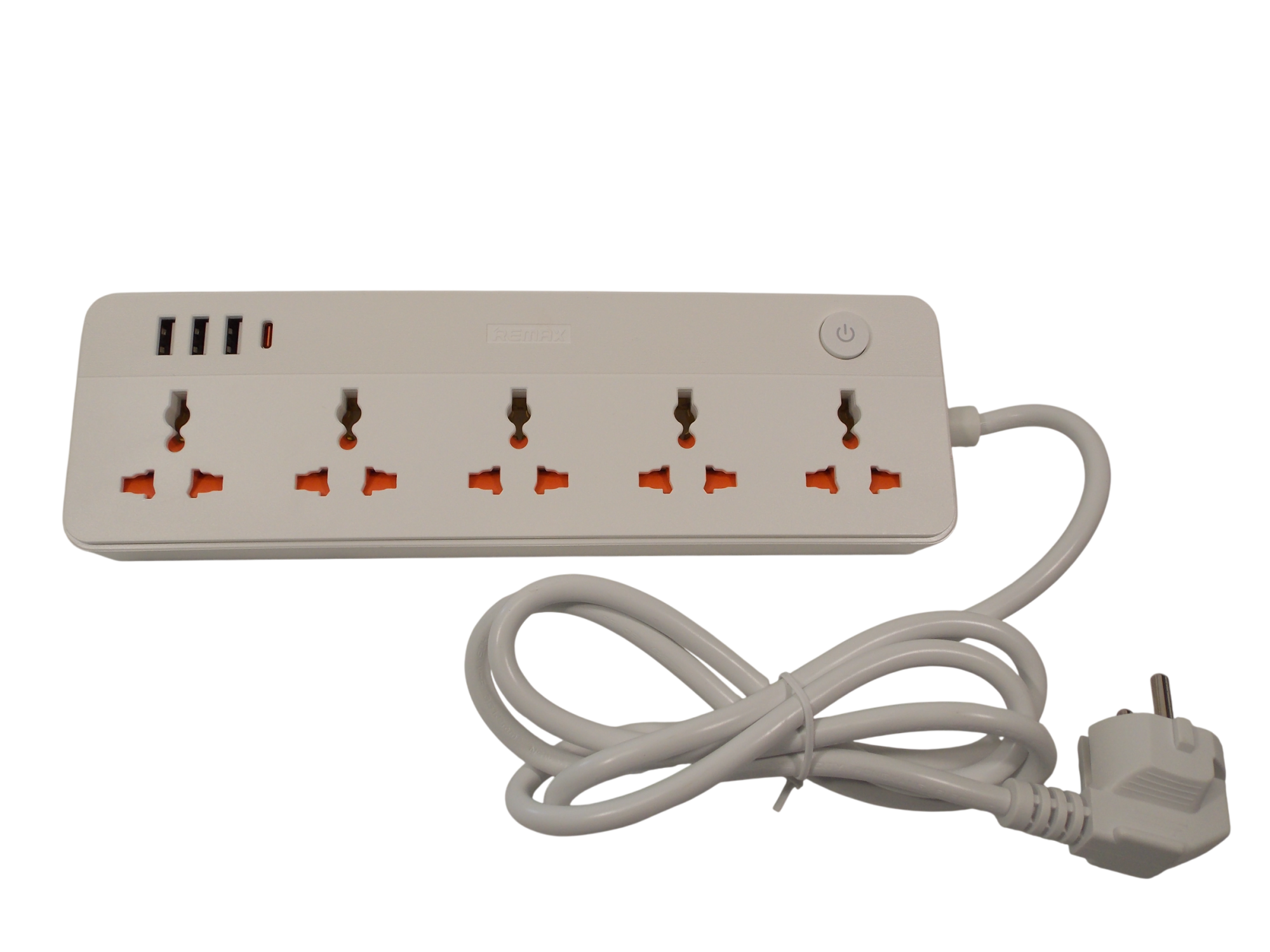 Сетевой удлинитель REMAX RP - U160 / 1.5 метра / 5 розеток / 3 порта USB   / 1 порт Type - C  