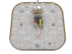 Светодиодный модуль квадратный  220В - 12Вт - 6500К - 24Led 