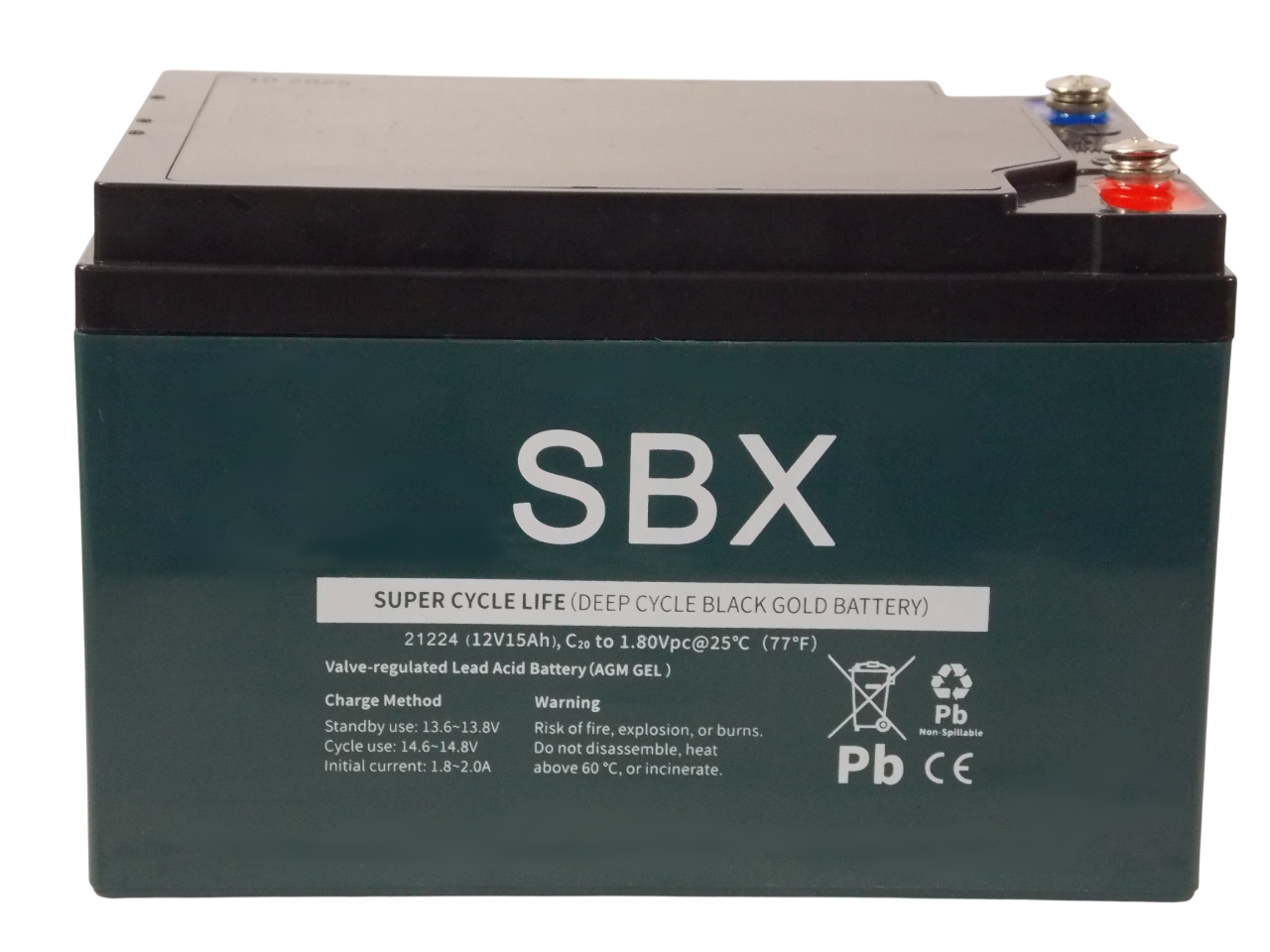 Свинцово - кислотный аккумулятор  12В - 15A/ч  