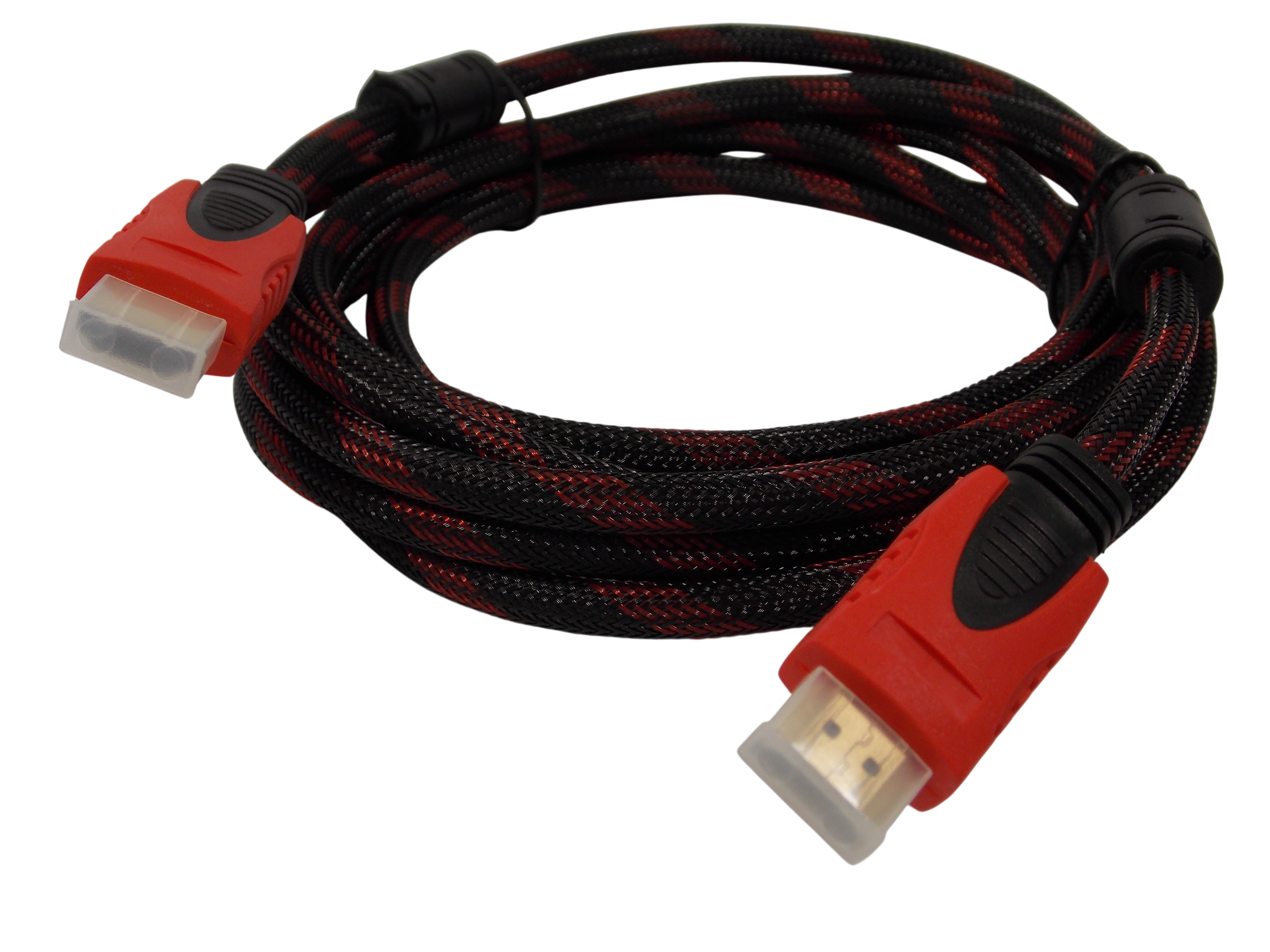 Шнур HDMI 14+1pin на HDMI 14+1pin / 3 метра / нейлоновая оплетка
