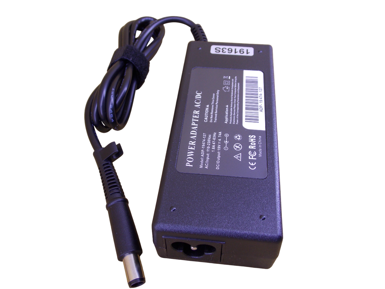 Блок питания для HP 19В - 4.7A  - 90Вт  размер штекера 7.4*5.0мм