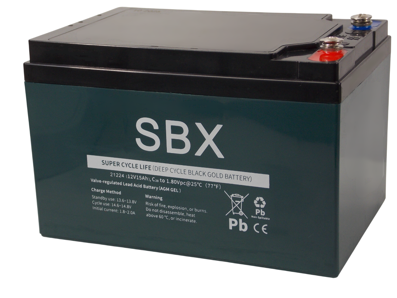 Свинцово - кислотный аккумулятор  12В - 15A/ч  