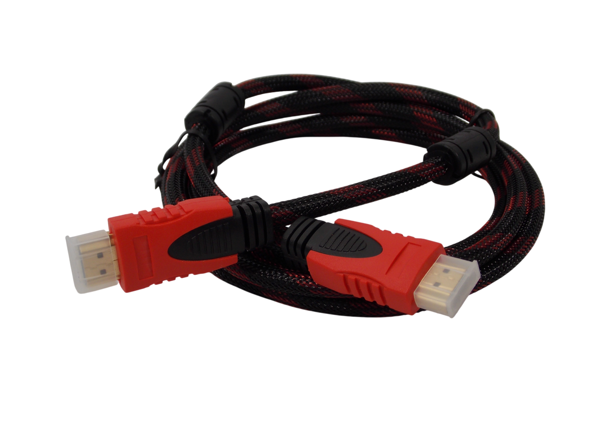 Шнур HDMI 14+1pin на HDMI 14+1pin / 2 метра / нейлоновая оплетка