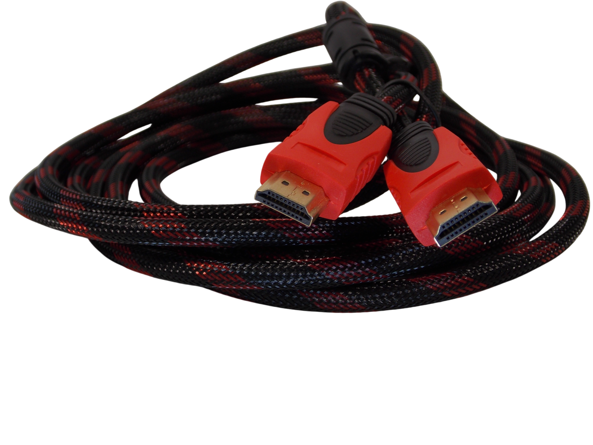 Шнур HDMI 14+1pin на HDMI 14+1pin / 3 метра / нейлоновая оплетка