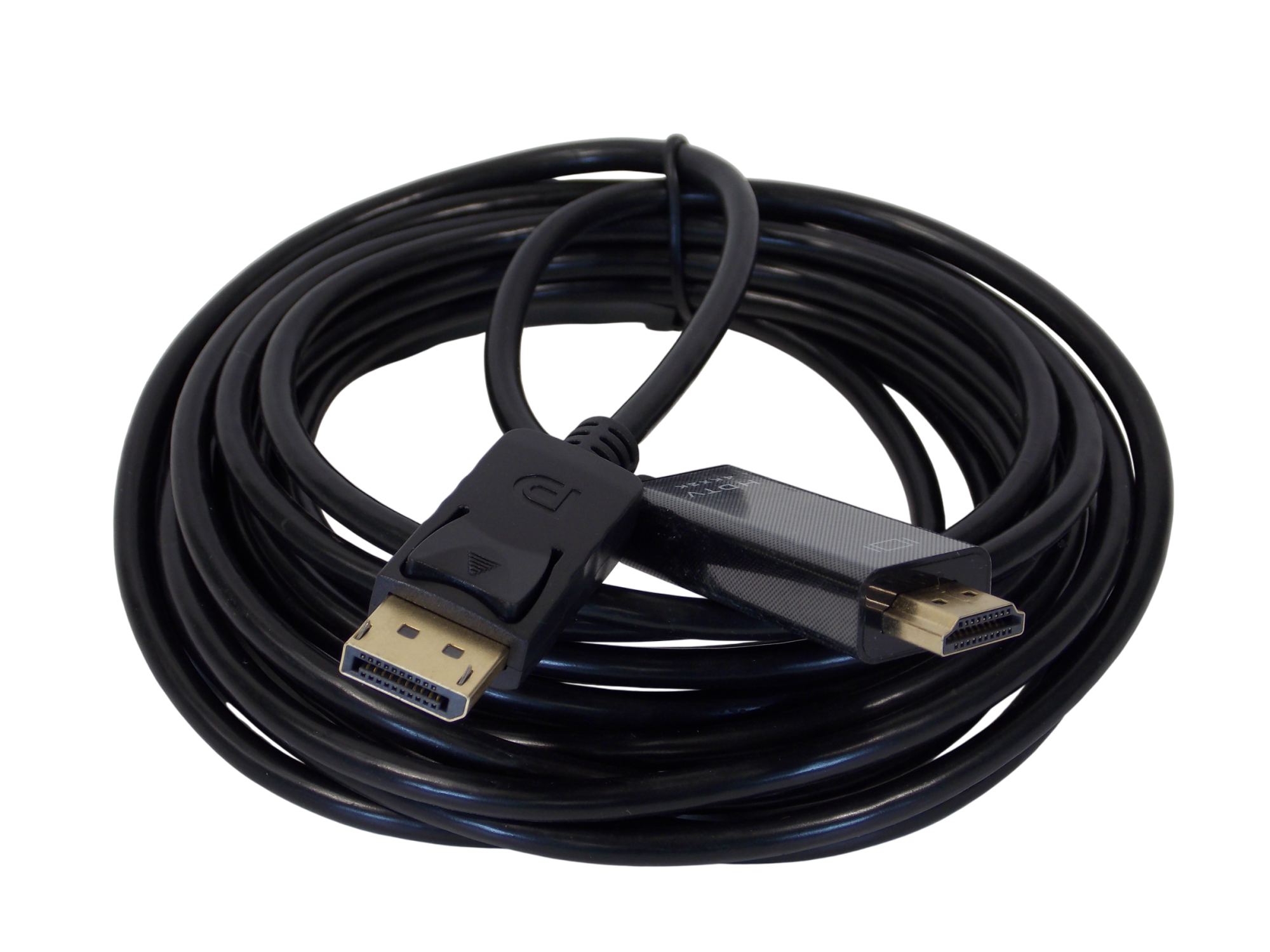 Шнур DisplayPort на HDMI / 5 метров / черный