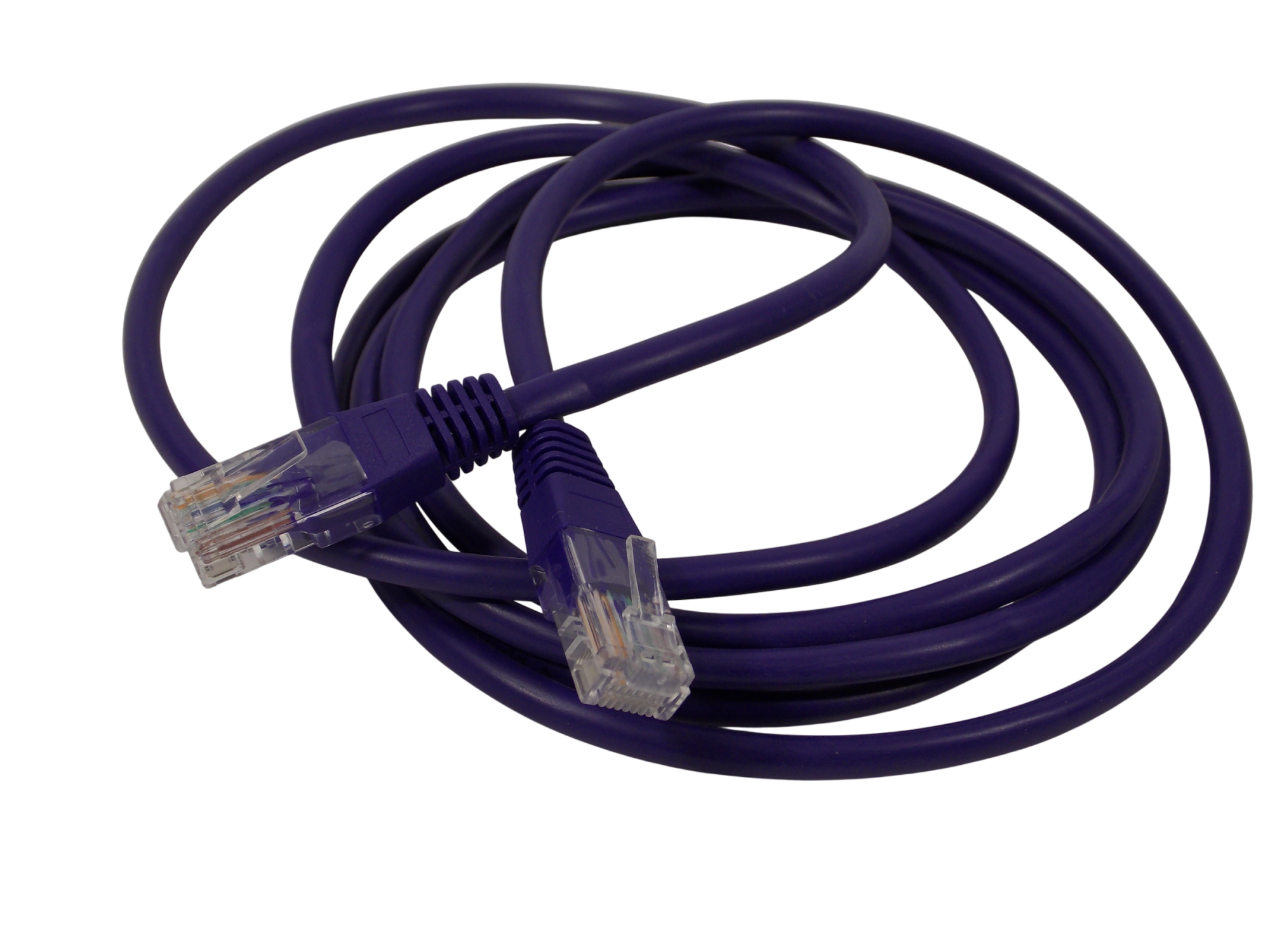 Патч - корд RG45 на RG45 / соединительный шнур / UTP / CAT5 / 2 метра / фиолетовый