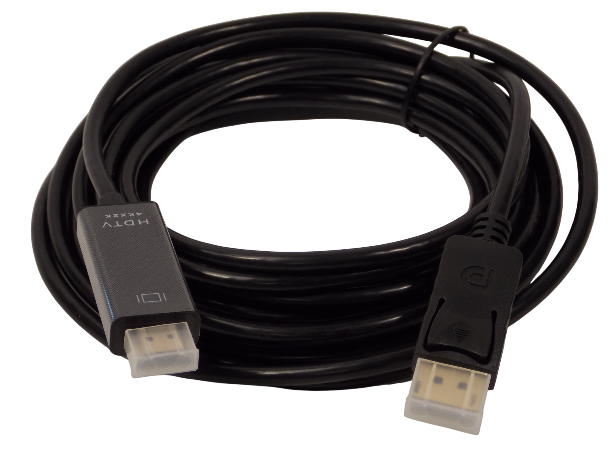 Шнур DisplayPort на HDMI / 5 метров / черный