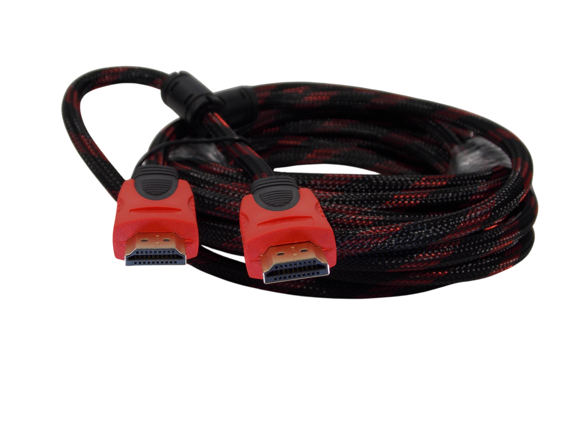 Шнур HDMI 14+1pin на HDMI 14+1pin / 5 метров / нейлоновая оплетка